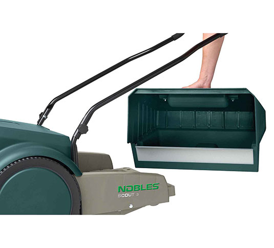 Nobles Scout 3 Sweeper hopper removal